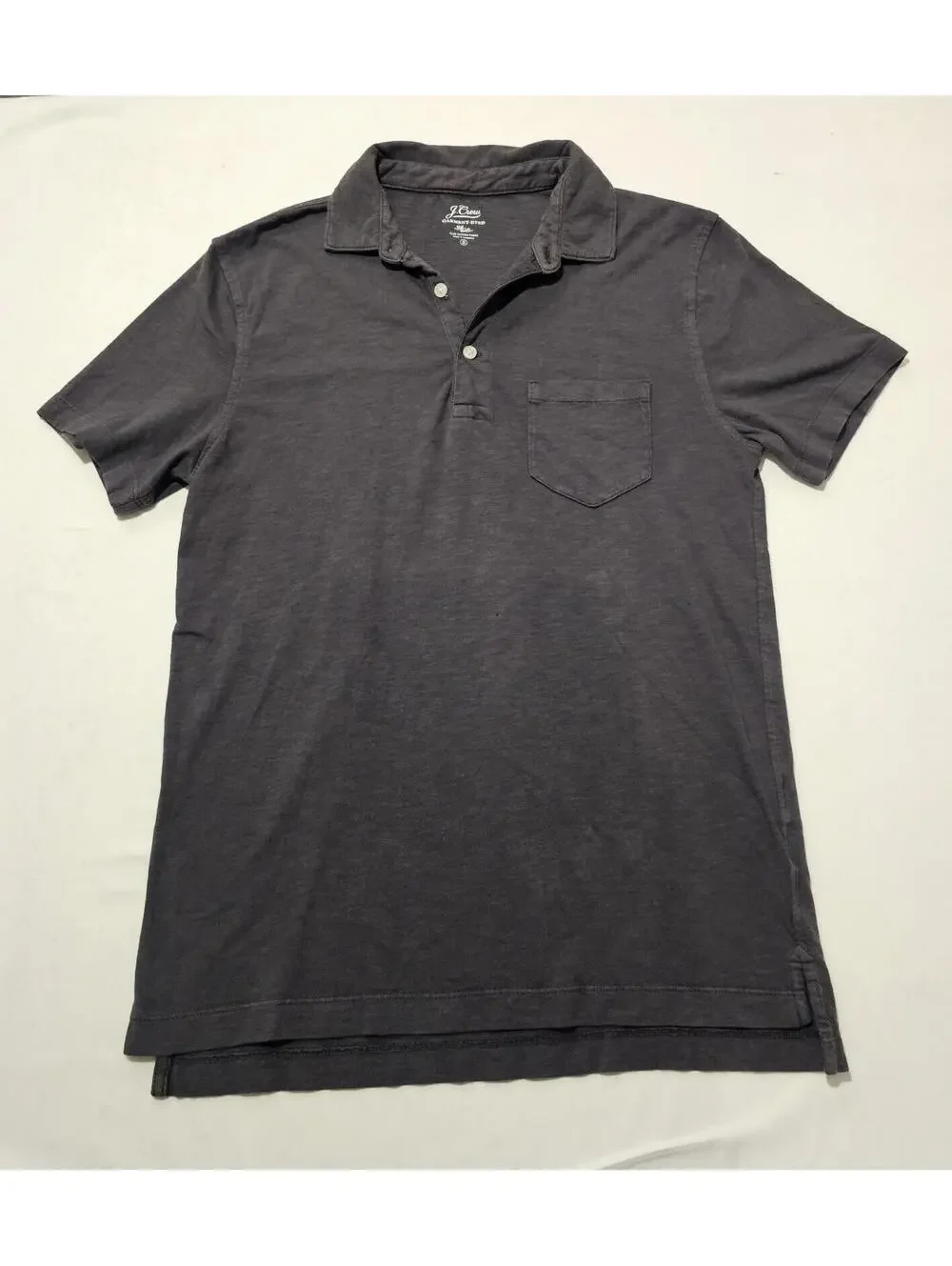 J.Crew Gray Short‎ Sleeve Polo Shirt with Chest Pocket Men's Small